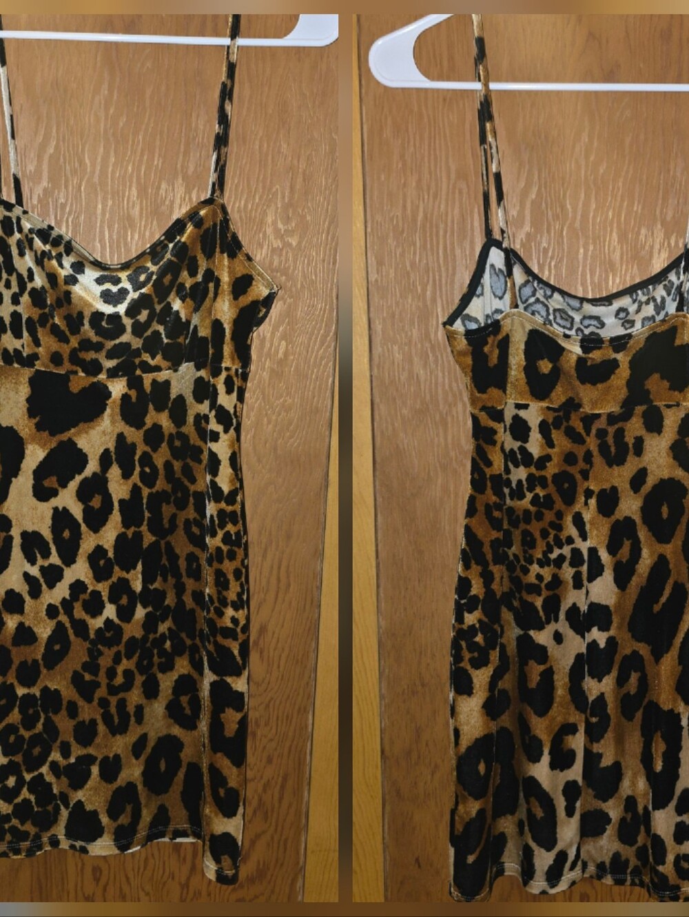 New no tags forever 21 medoum velvety leopard mini dress